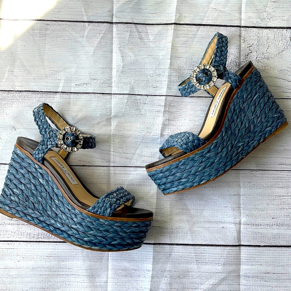 Jimmy Choo London wedges size 37 1/2 US7.5